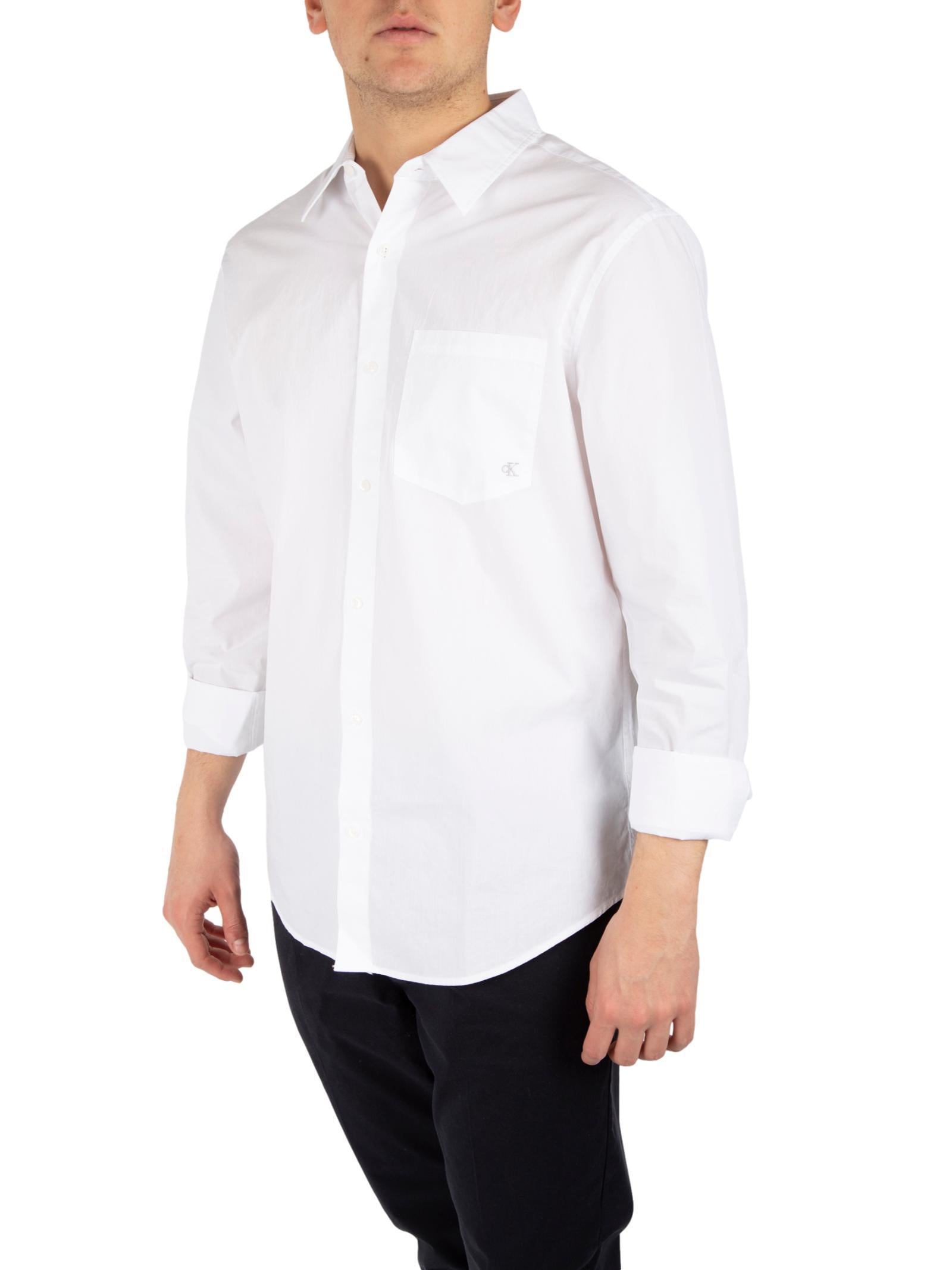 Camicia Calvin Klein Bianco poplin LV040QM160 YAA CALVIN KLEIN JEANS