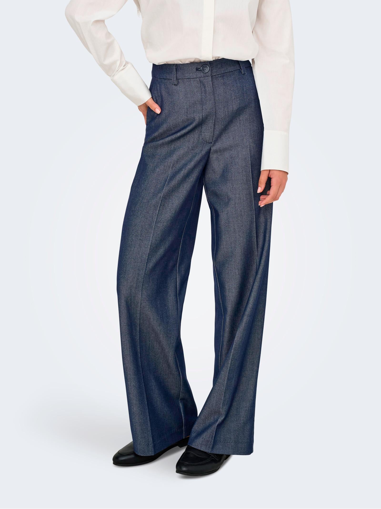 Pantalone Jacqueline De Yong Anthony Blu 15358635 /Dark Blue Denim JDY