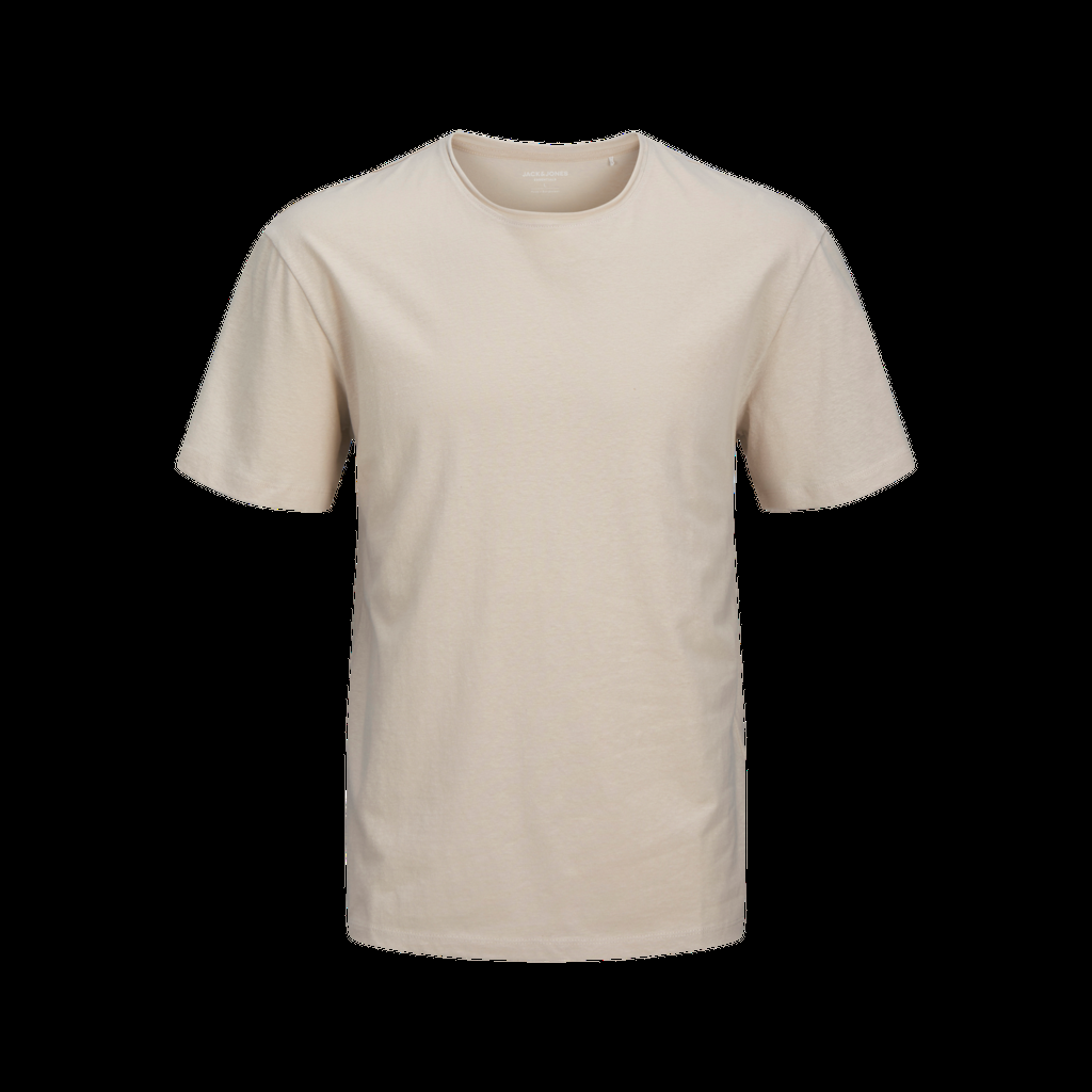 T-shirt Uomo Jack & Jones Beige con taglio vivo 12268144 /Moonbeam JACK & JONES