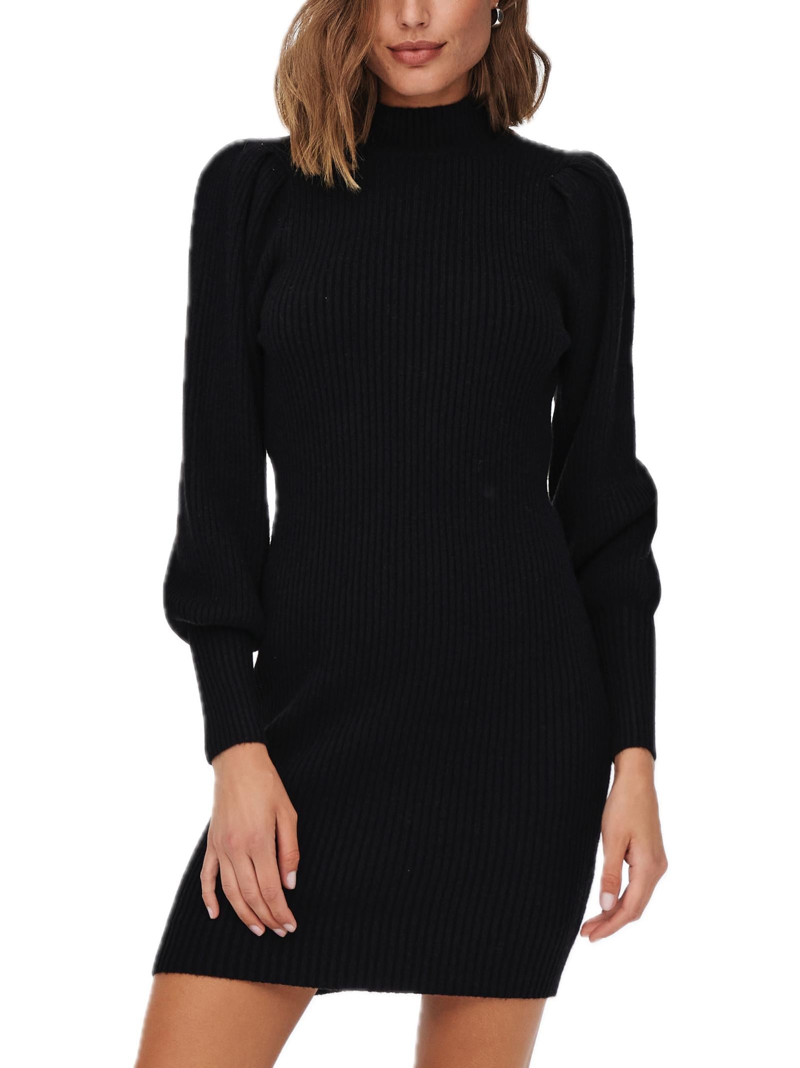 Abito Only Katia Nero a collo alto 15232502 /Black ONLY