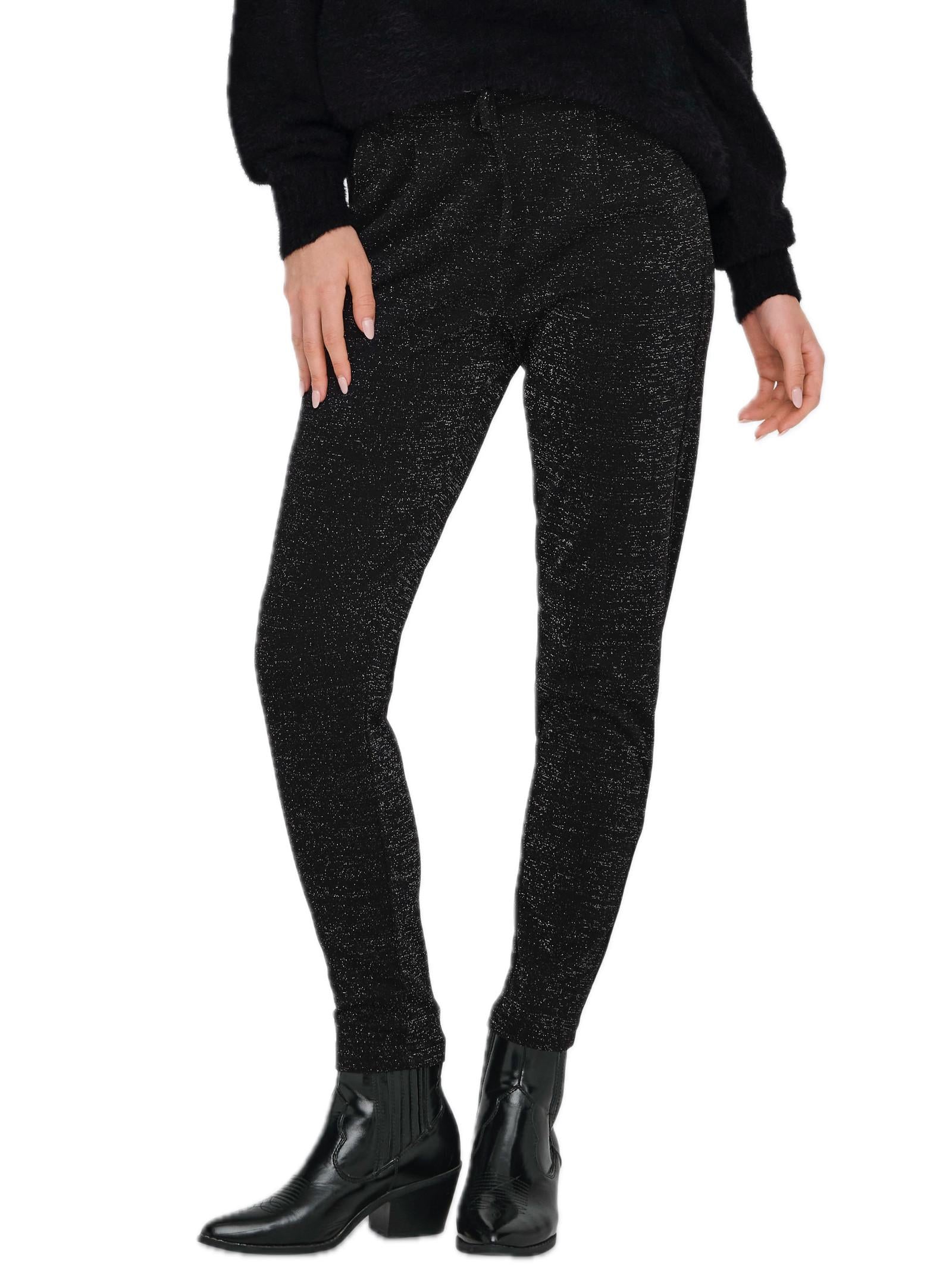 Pantalone ONLY Nero con glitter