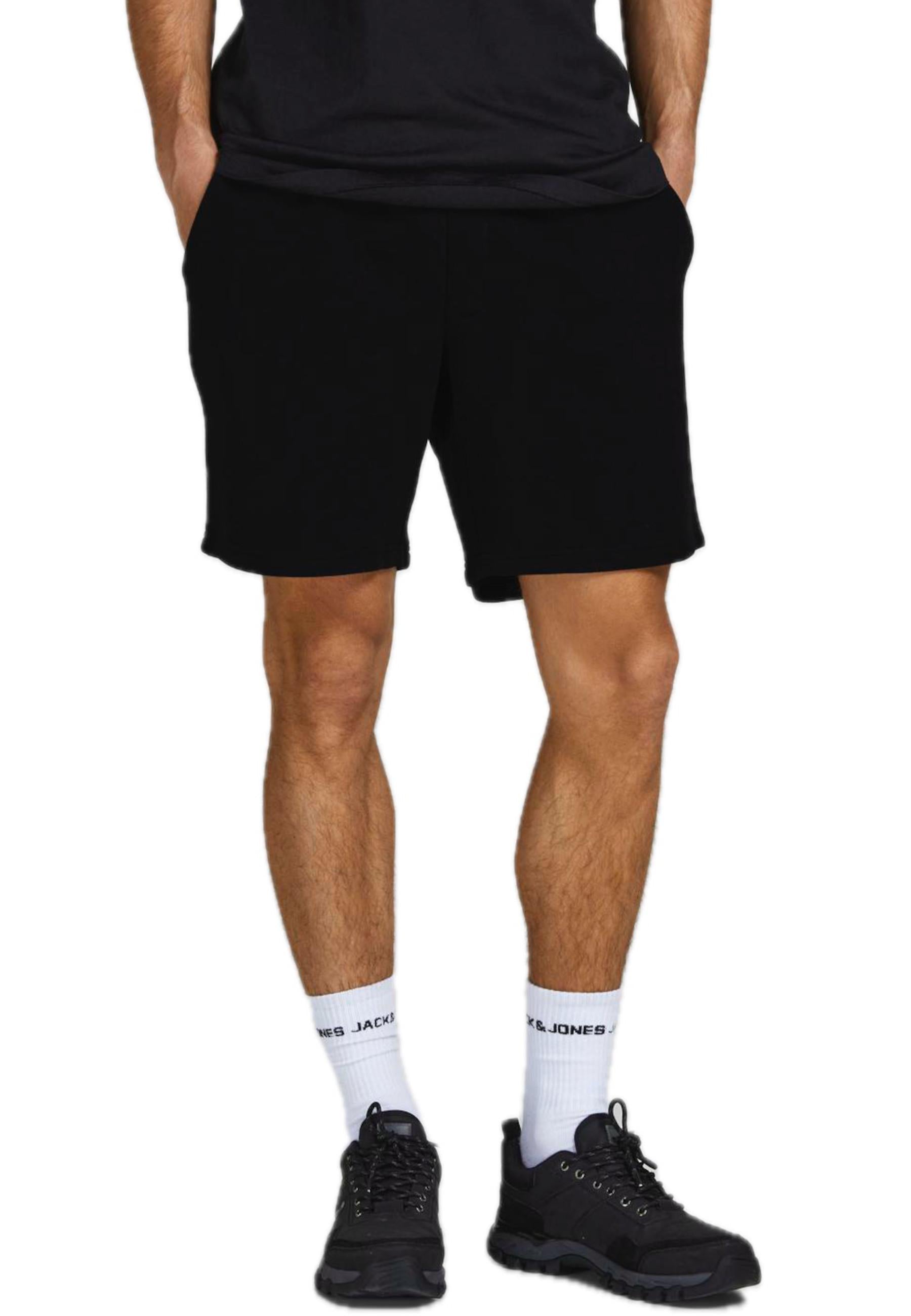 Bermuda Jack & Jones Nero in felpa