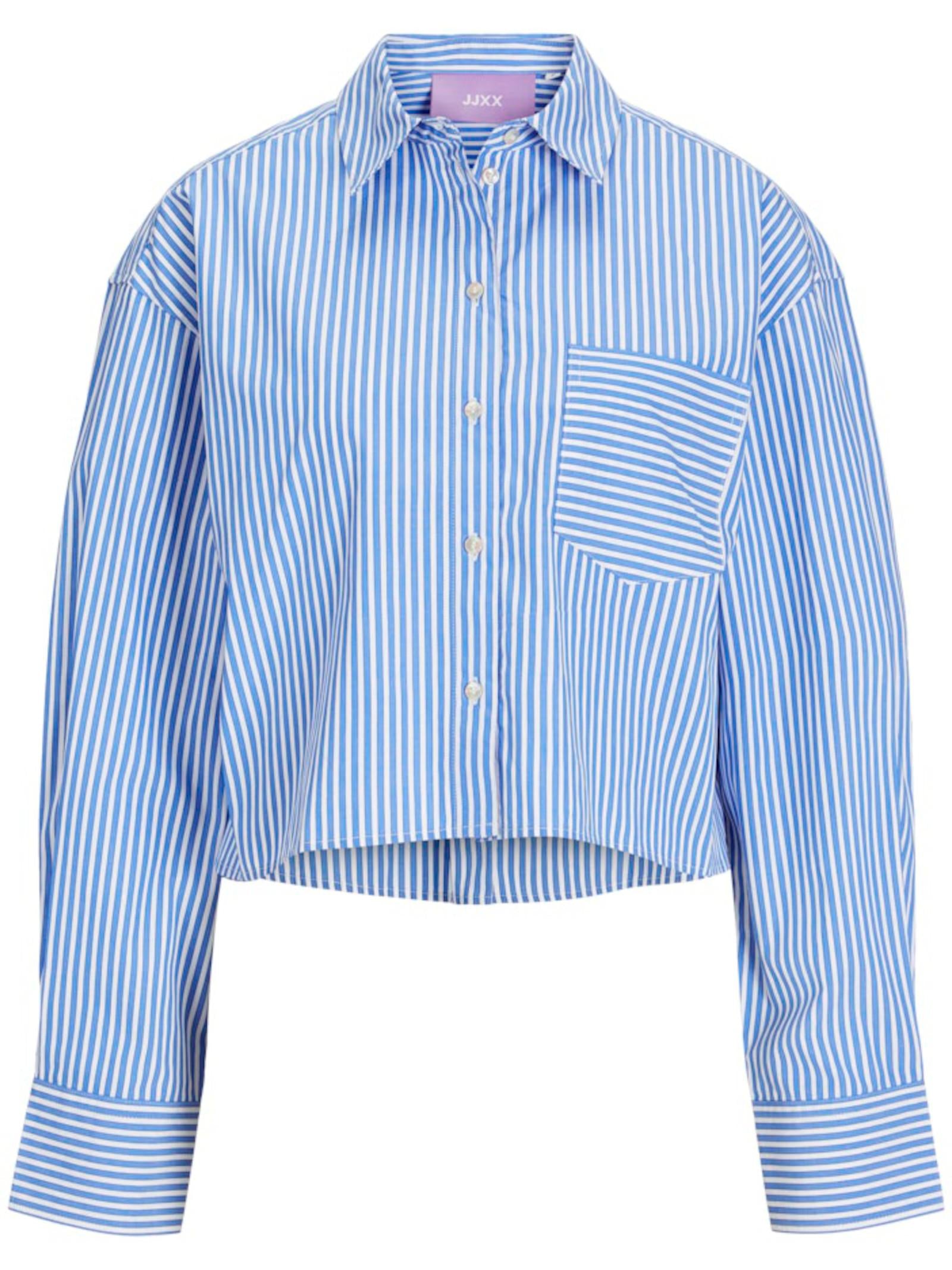 Camicia JJXX Blu bianco Jamie corta 12260549 /Navy Blazer JJXX