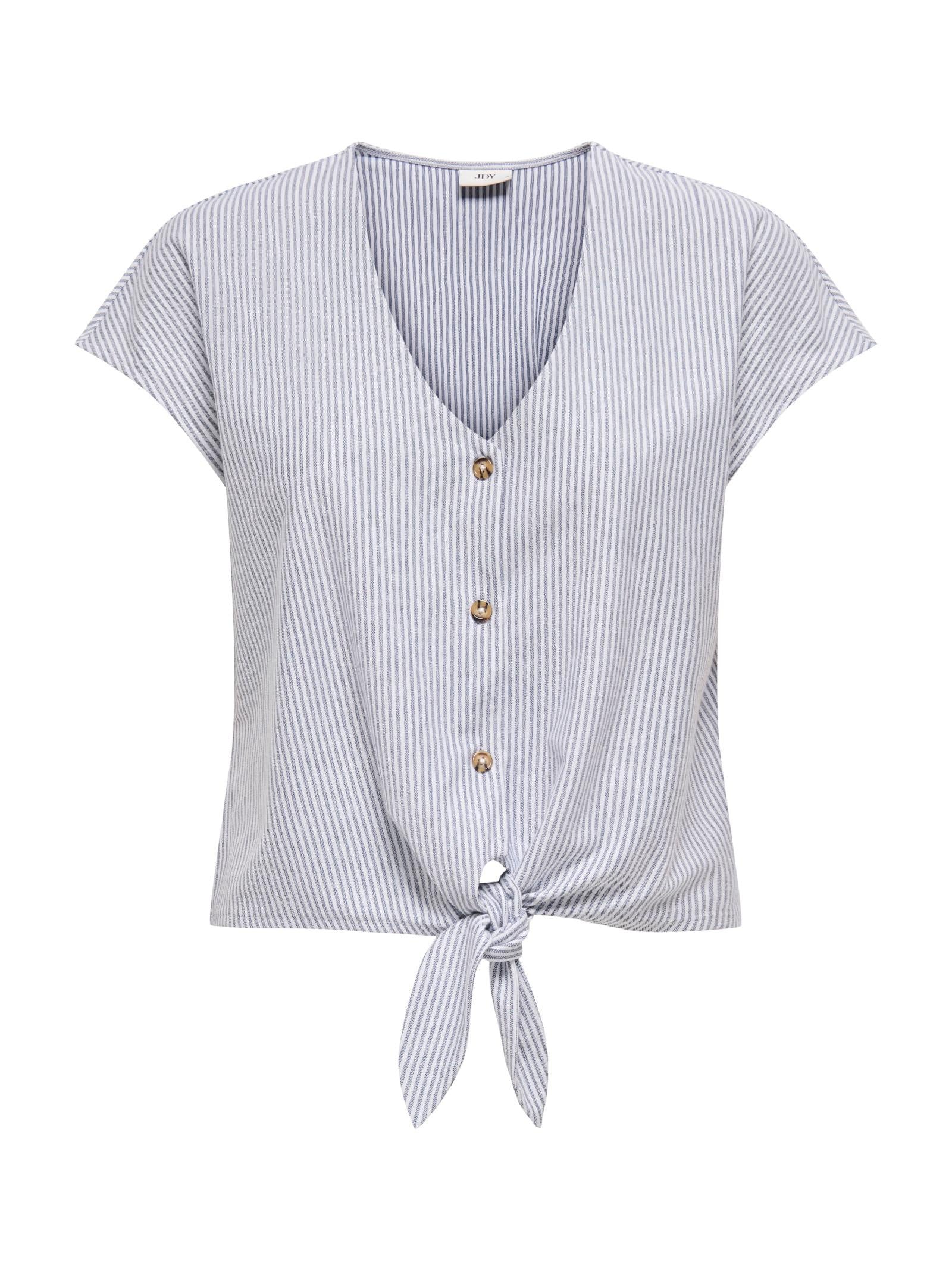 T-shirt Jacqueline De Yong Nero Bianco Nelli 15345858 /Black Cloud Dancer JDY