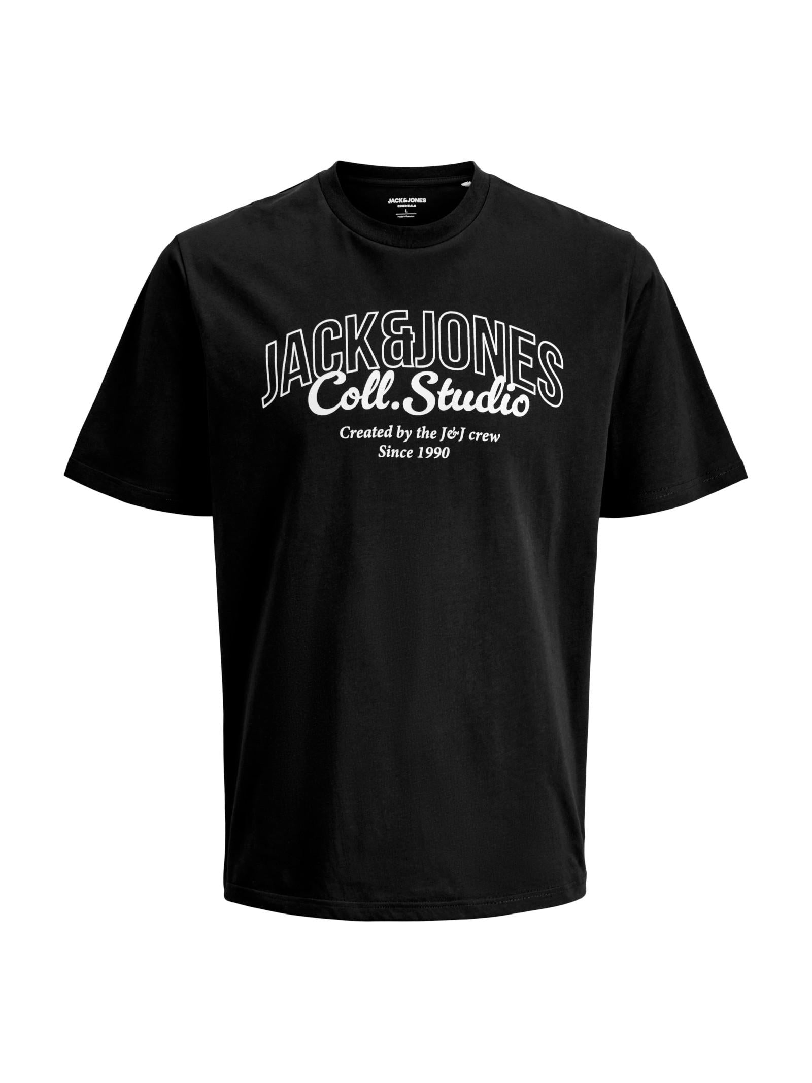 T-shirt Jack & Jones Makoto Nero stampa 12278493 /Black JACK & JONES