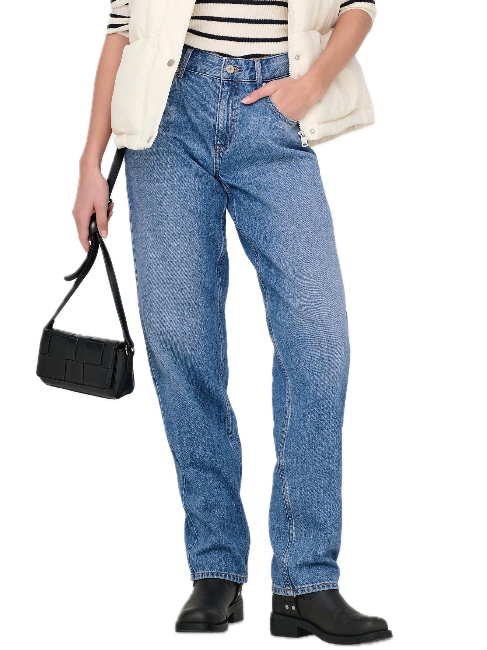 Jeans Only Medium Blue Denim Straight fit 15339975 /Medium Blue Denim ONLY