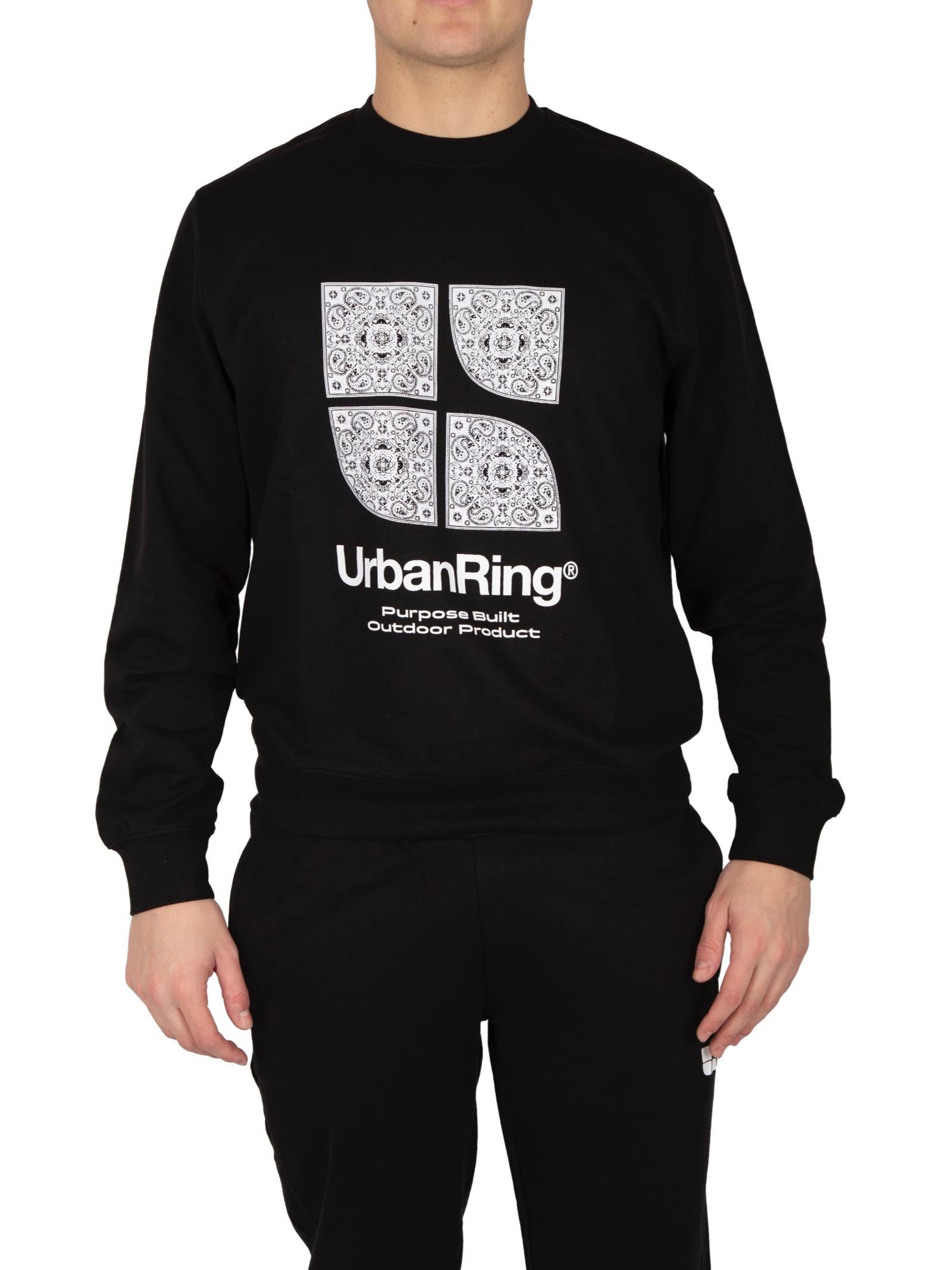 Felpa Urban Ring Stampa nera con logo UR812026 NERO URBAN RING