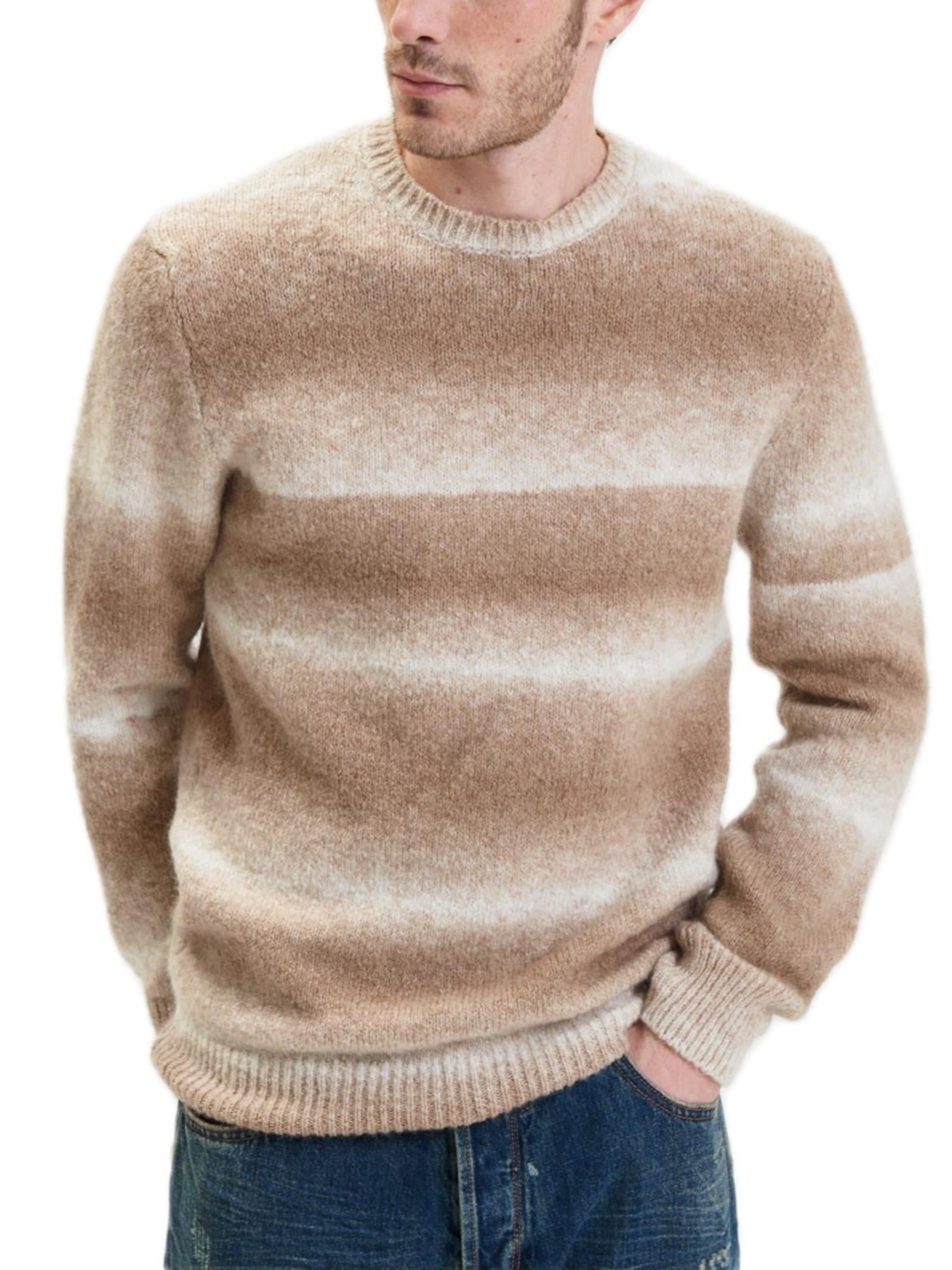 Maglia Uomo Beige sfumata