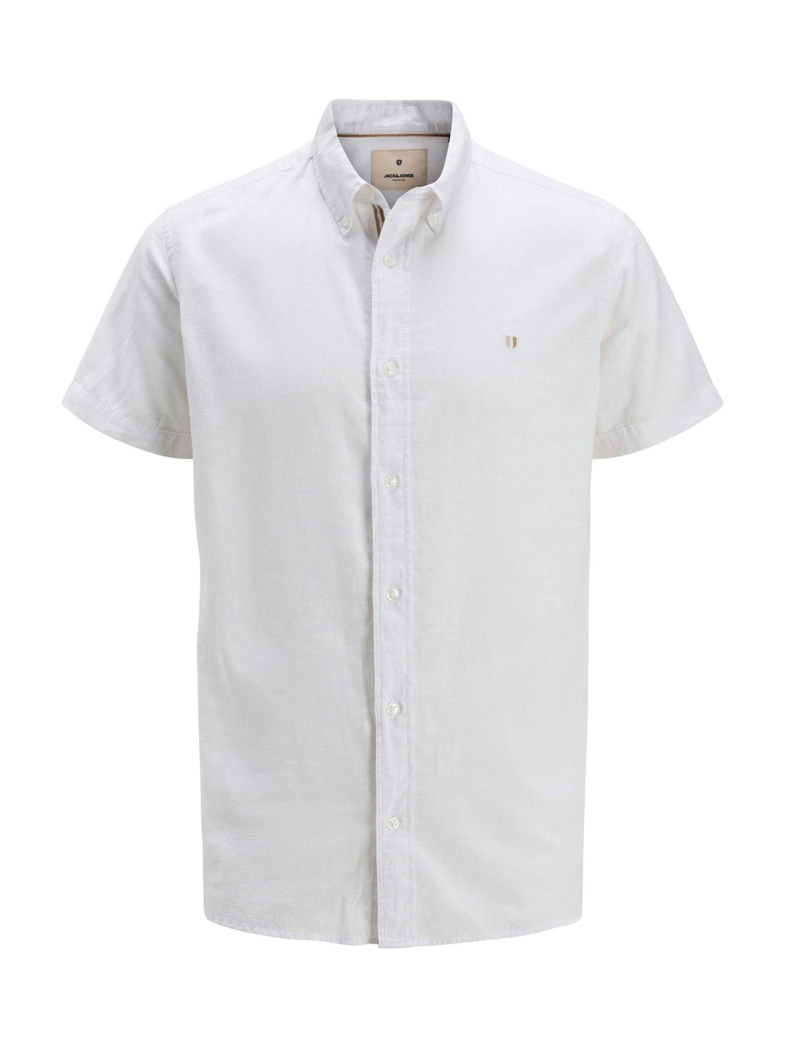 Camicia Jack & Jones Summer Bianco manica corta 12276814 /BRIGHT WHITE JACK & JONES