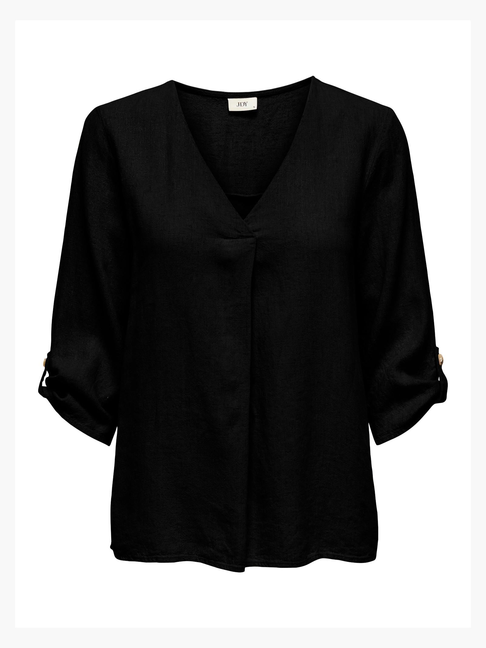 Blusa Jacqueline De Yong Say Nero in lino 15317390 /Black JDY