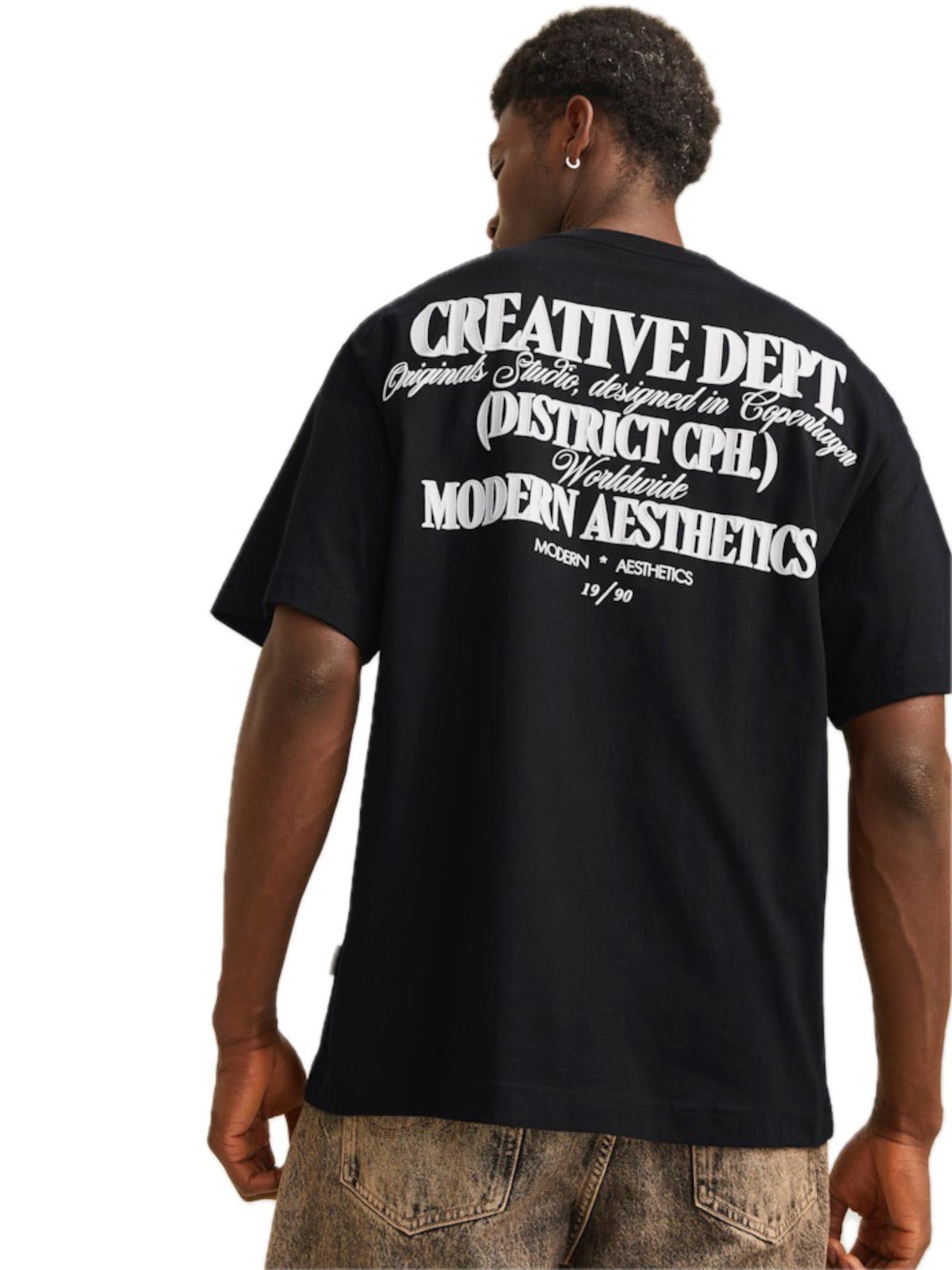 T-shirt JACK & JONES Nero con stampa 12265826 /Black JACK & JONES