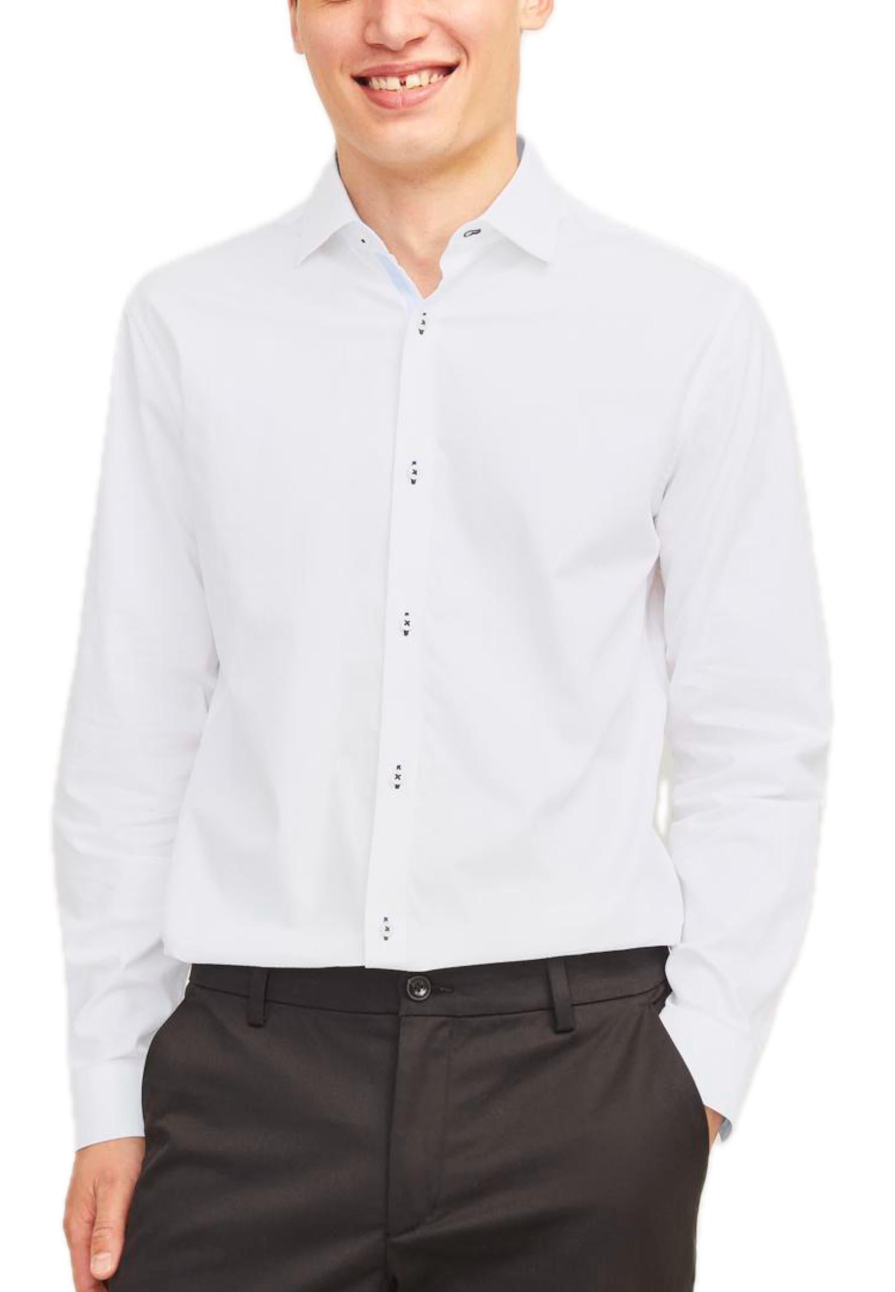 Camicia Jack & Jones Parker Bianca slim fit 12260641 /Bright White JACK & JONES