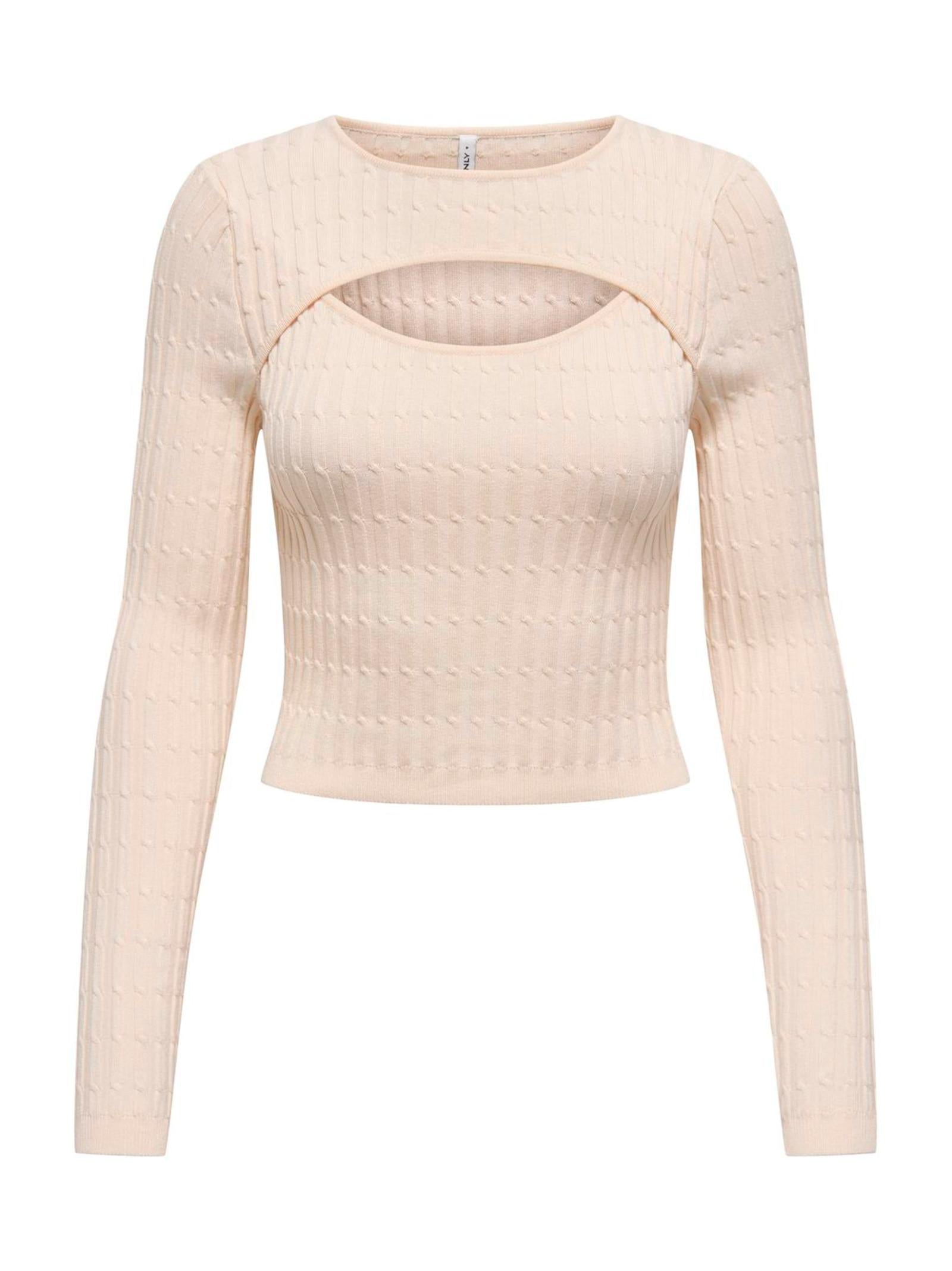 Maglia Only Crema Meddi cropped 15339582 /Birch ONLY