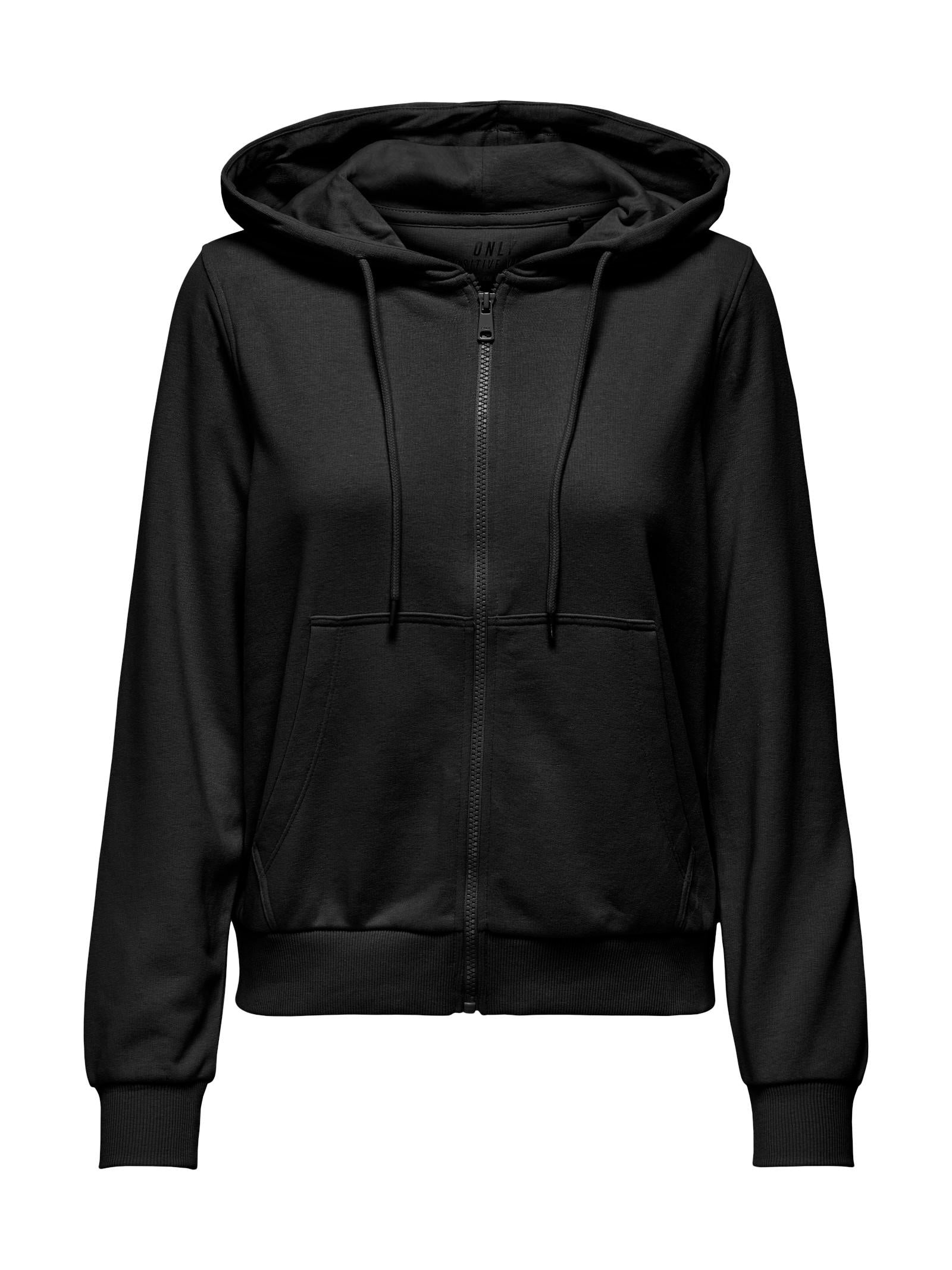 Felpa Only Best Nera con cappuccio e zip 15360869 /Black ONLY