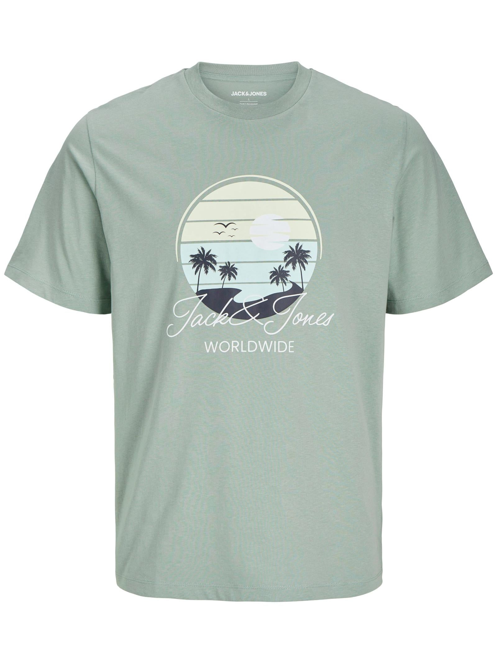 T-shirt Jack & Jones Verde palma 12269418 /Iceberg Green JACK & JONES