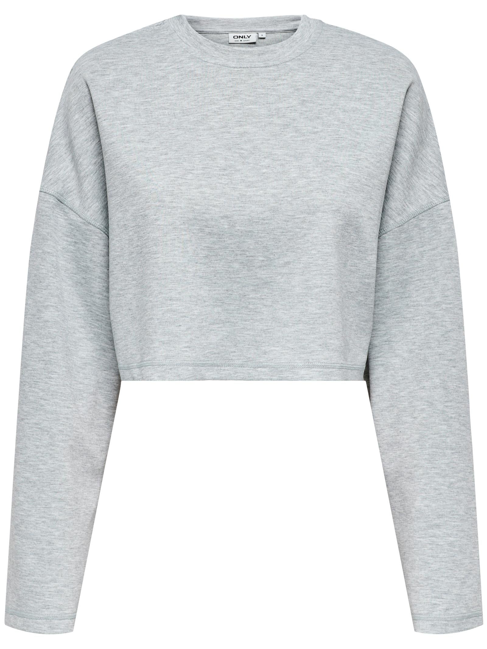 Felpa Only Luica Grigio cropped 15343201 /Light Grey Melange ONLY