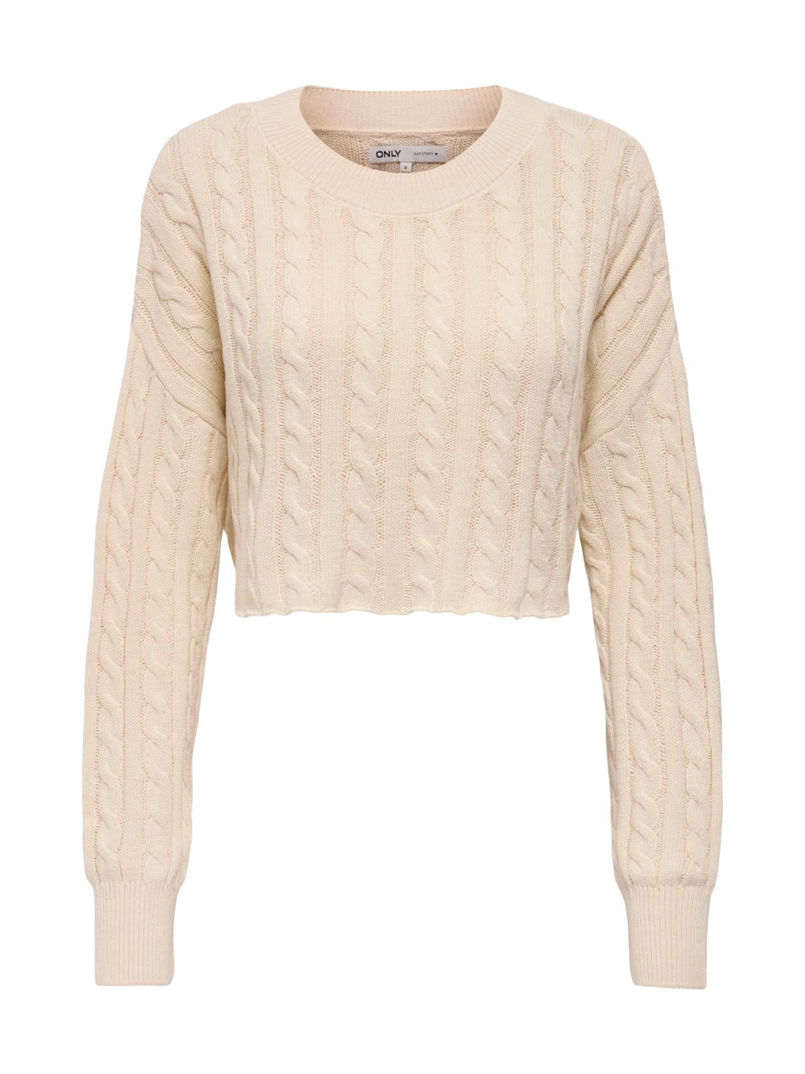Maglia Only Birtie Panna Cropped 15350742 /Birch ONLY