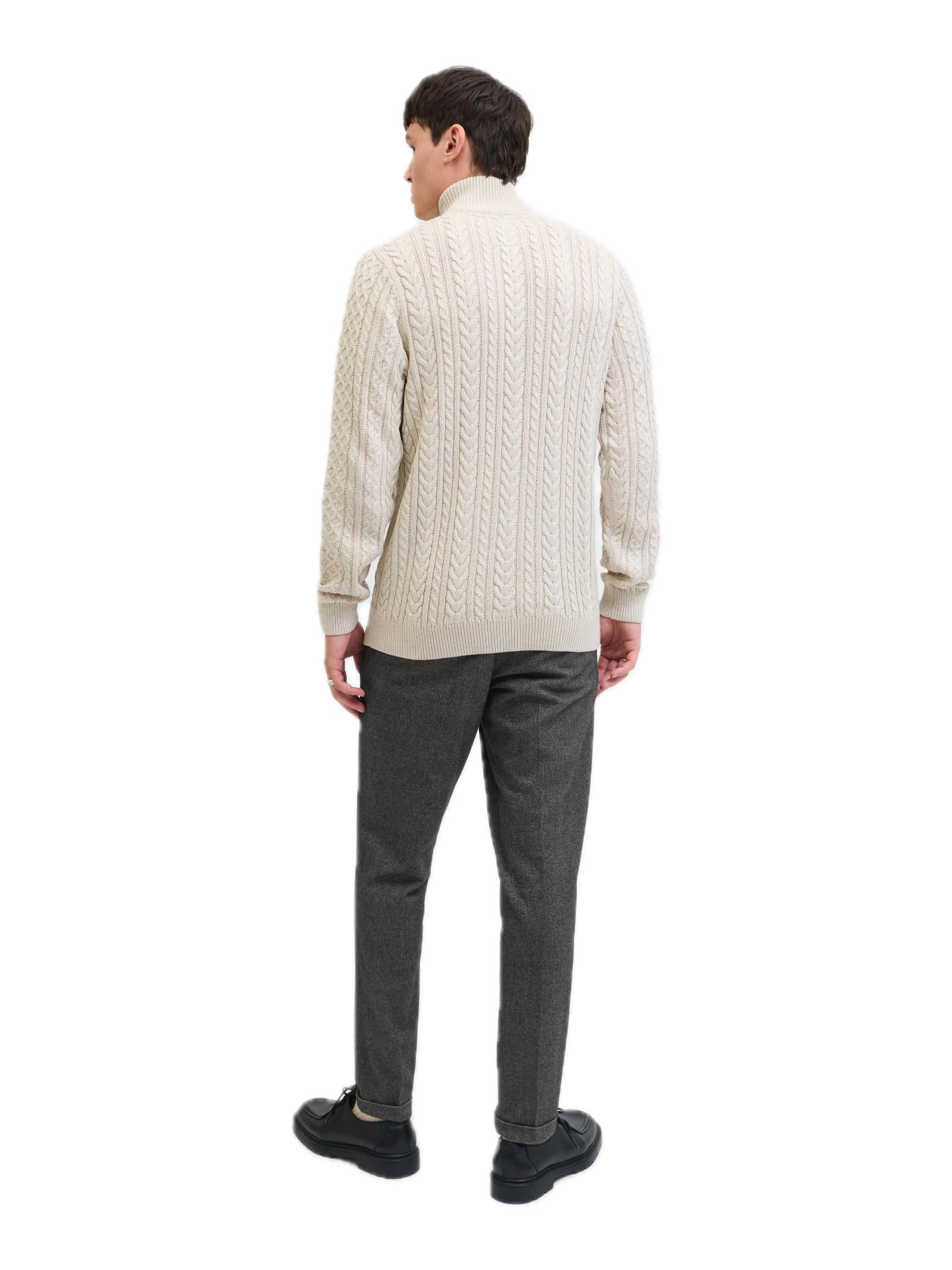 Chino Jack & Jones Stace Antracite con risvolto 12272265 /Castlerock JACK & JONES