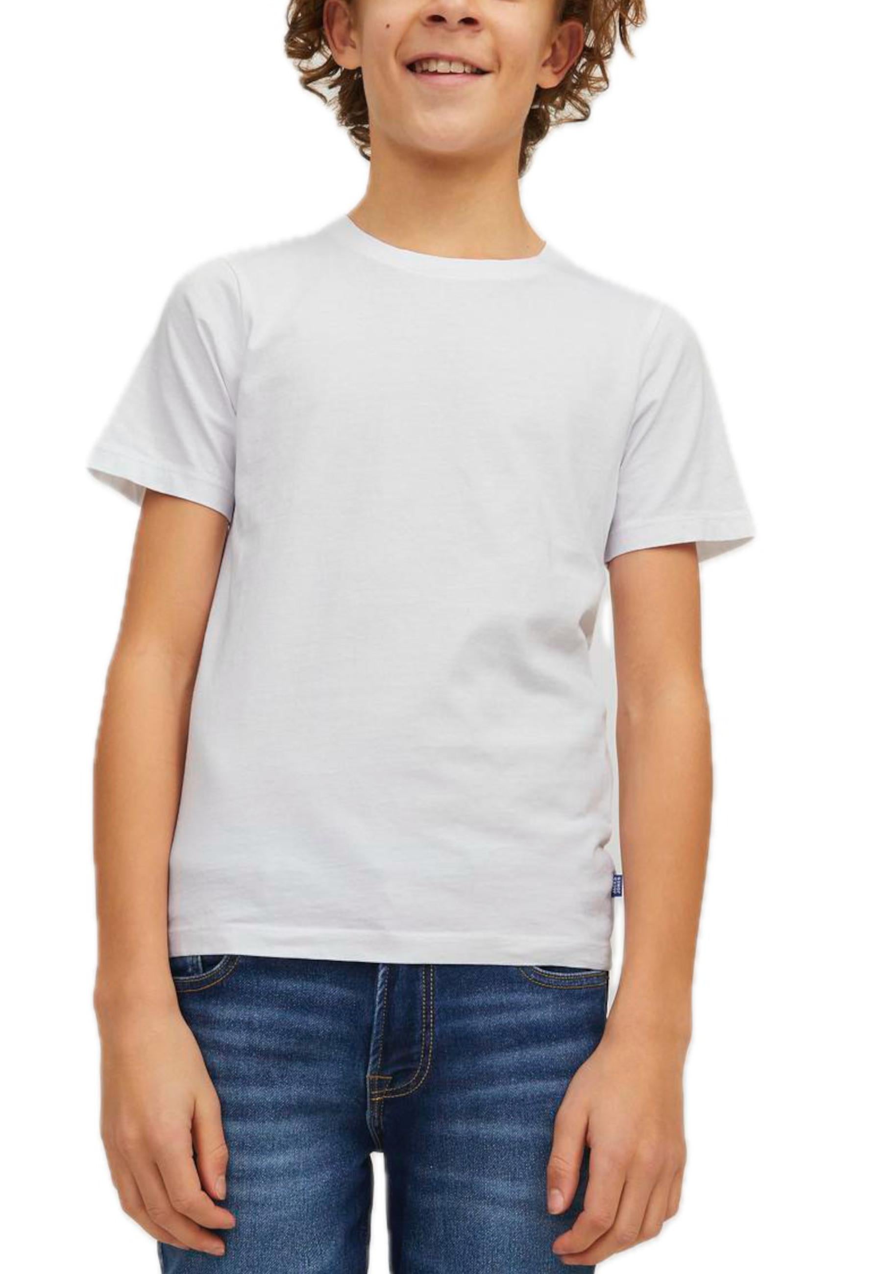 T-Shirt Jack & Jones Junior Bianco