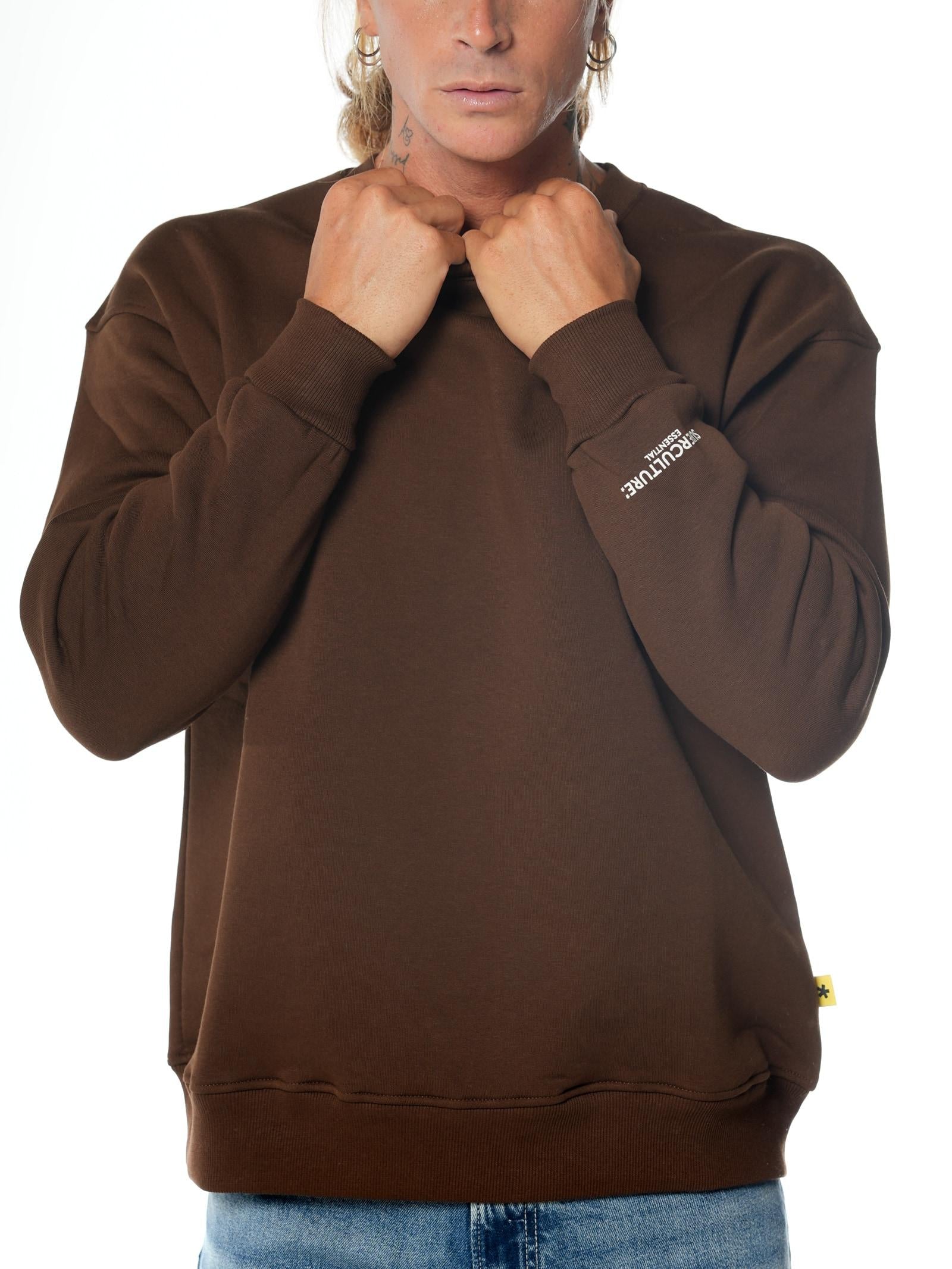 Felpa Superculture Marrone Over basic BLAKE MARRONE SUPERCULTURE