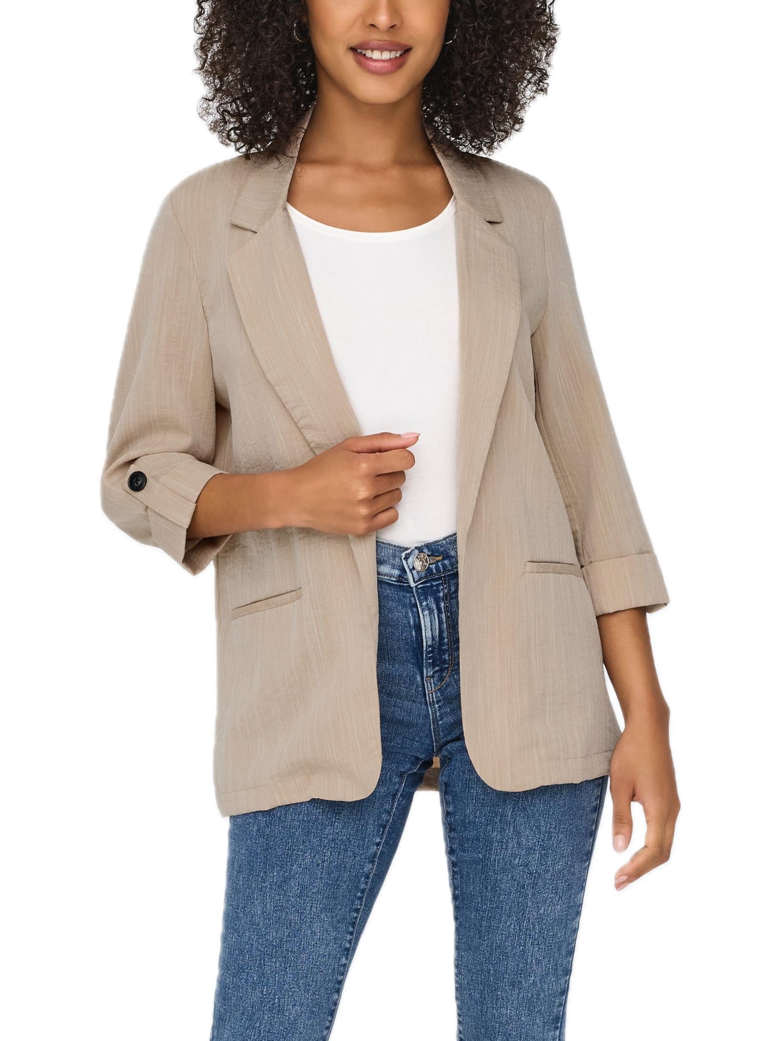 Blazer Only Marsa Beige con manica 3/4 15308084 /Safari ONLY