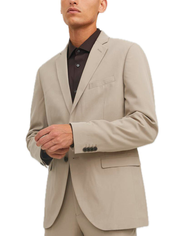 Giacca Jack & Jones Franco Beige monopetto