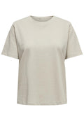 T-Shirt Only Beige manica corta 15270390 /Silver Lining ONLY 