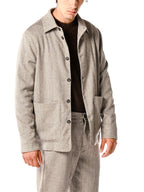 Overshirt Block Eleven Beige con tasche 10BL038 BEIGE BLOCK ELEVEN 