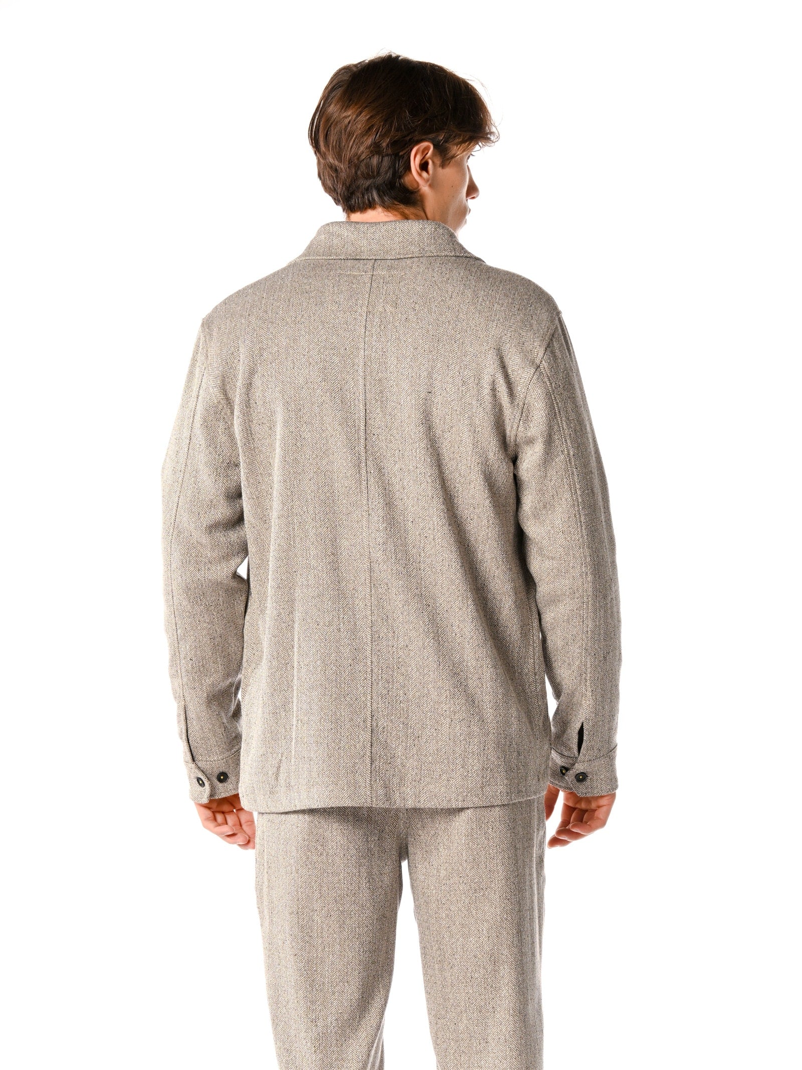 Overshirt Block Eleven Beige con tasche 10BL038 BEIGE BLOCK ELEVEN 