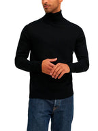 Dolcevita Jack & Jones Merino Nero 12216829 /Black JACK & JONES 
