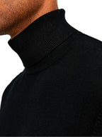 Dolcevita Jack & Jones Merino Nero 12216829 /Black JACK & JONES 
