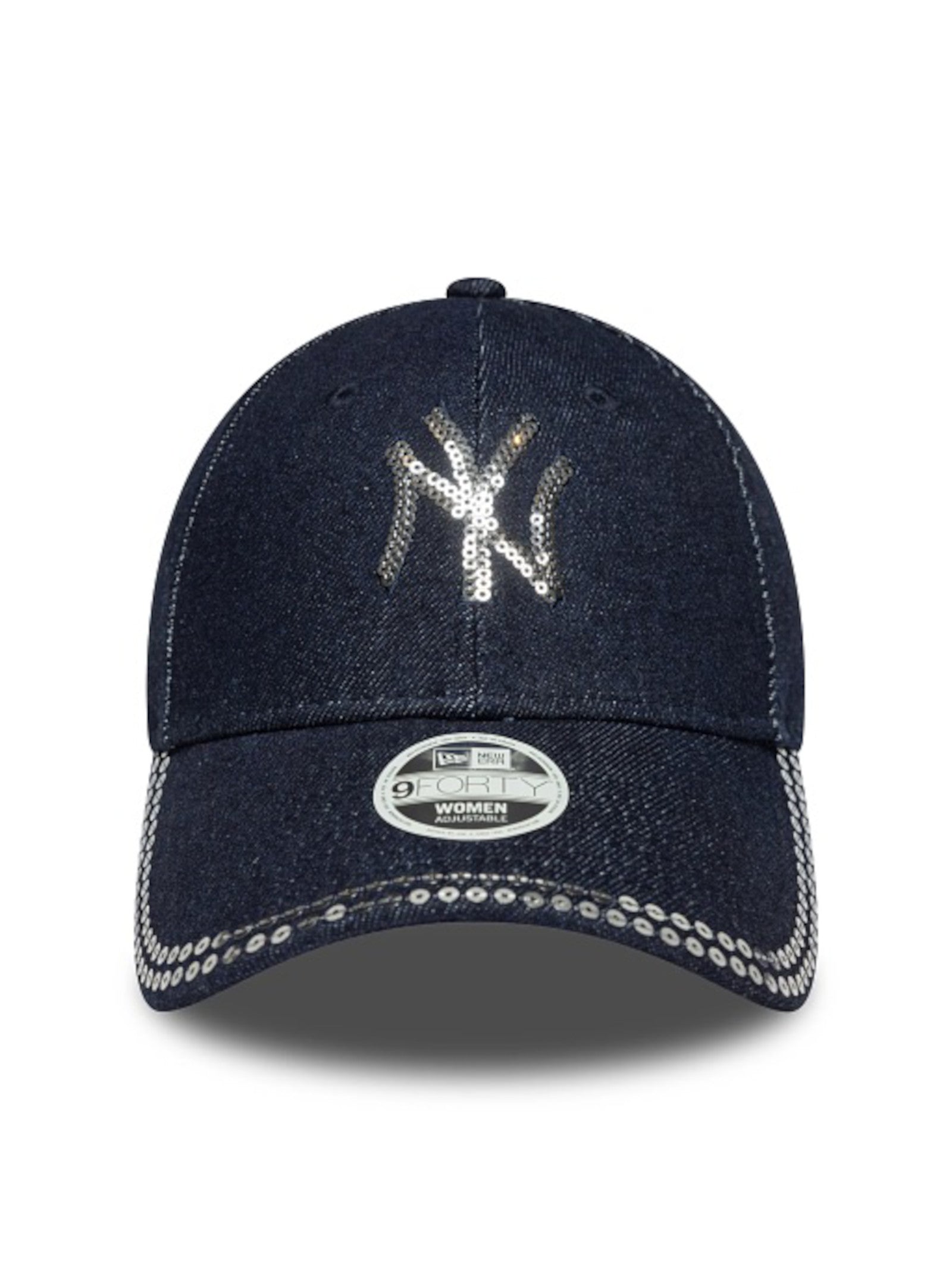 Berretto New Era Sequin Denim 9FORTY Blue Denim 60758945 PAB NEW ERA 