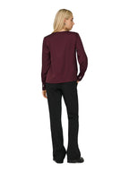 Blusa Only Mika Vinaccia scollo a V 15361191 /Decadent Chocolate ONLY 