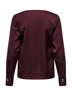 Blusa Only Mika Vinaccia scollo a V 15361191 /Decadent Chocolate ONLY 