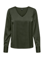 Blusa Only Mika Verde scollo a V 15361191 /Kambaba ONLY 