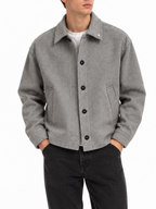 Cappotto Berna Grigio cropped rescato 262039 GRIGIO BERNA 