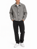 Cappotto Berna Grigio cropped rescato 262039 GRIGIO BERNA 