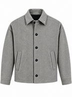 Cappotto Berna Grigio cropped rescato 262039 GRIGIO BERNA 