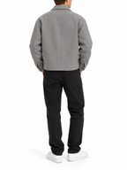 Cappotto Berna Grigio cropped rescato 262039 GRIGIO BERNA 