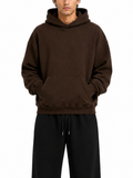 Felpa Berna Marrone con cappuccio modello cropped 262070 MARRONE BERNA 