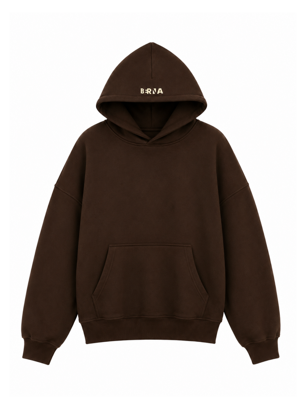 Felpa Berna Marrone con cappuccio modello cropped 262070 MARRONE BERNA 