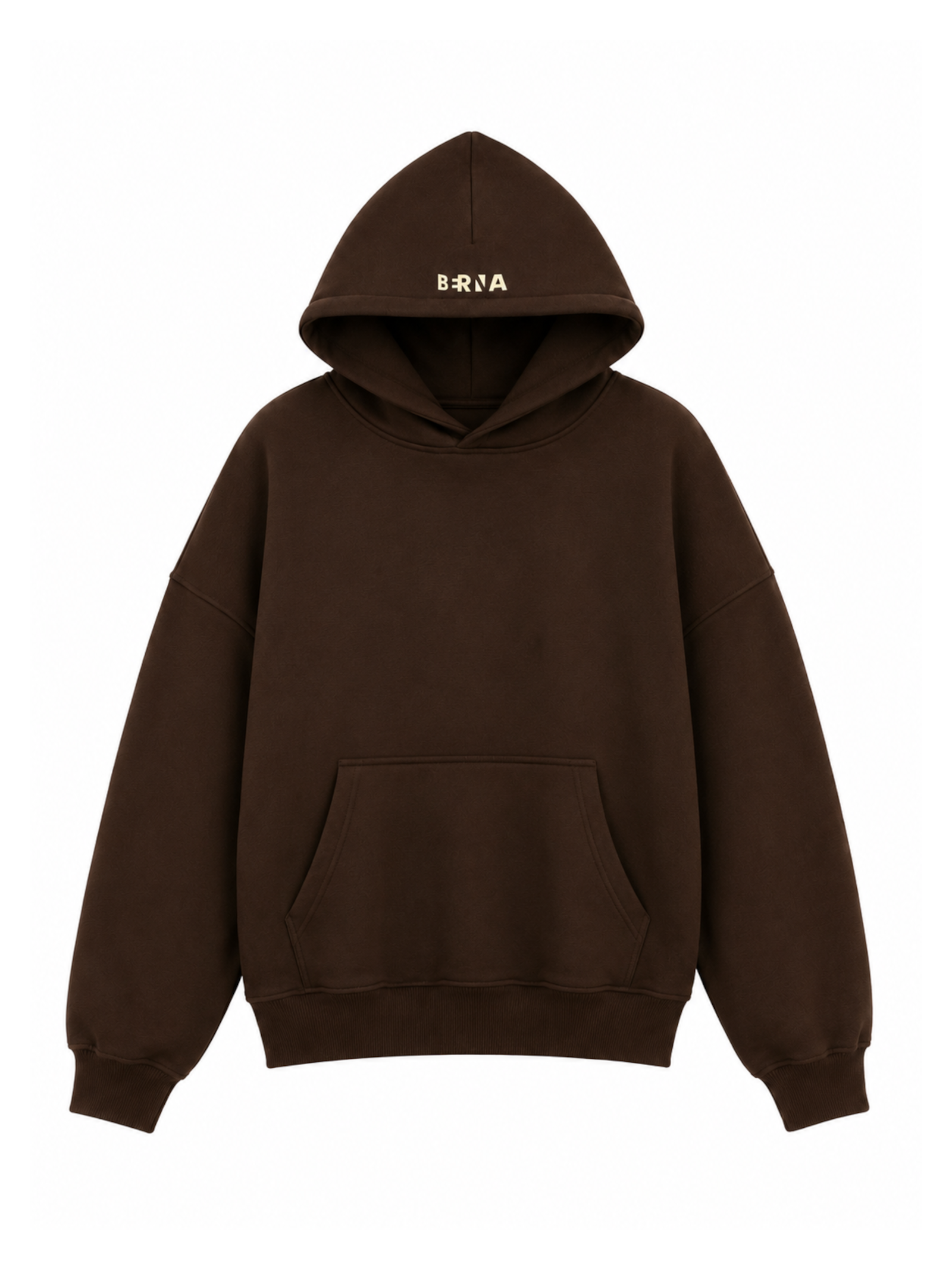 Felpa Berna Marrone con cappuccio modello cropped 262070 MARRONE BERNA 