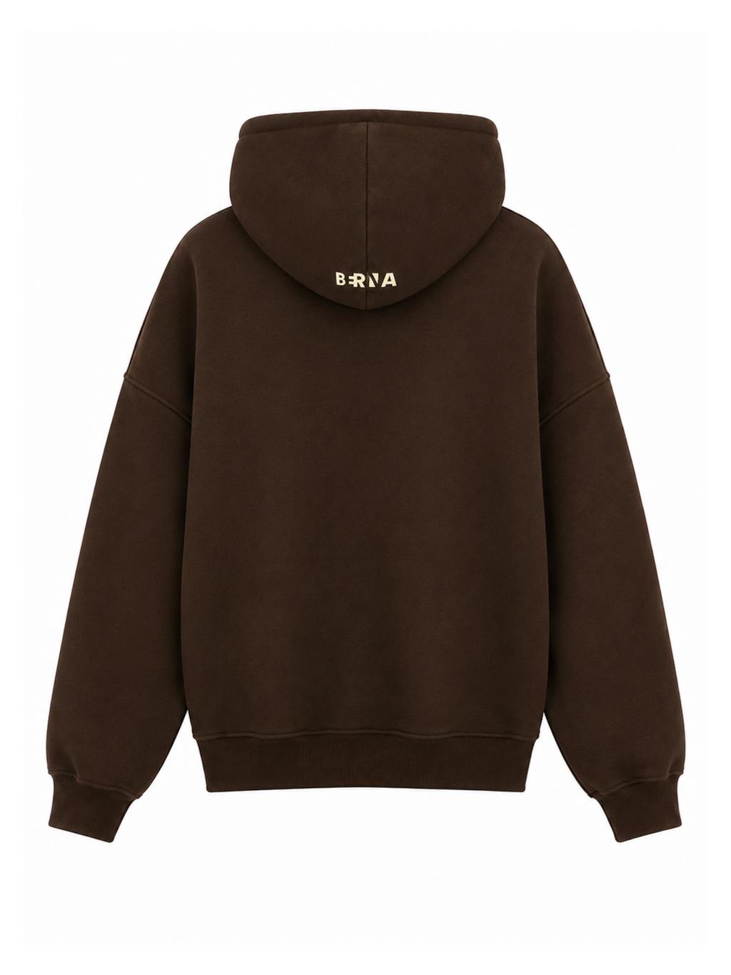 Felpa Berna Marrone con cappuccio modello cropped 262070 MARRONE BERNA 