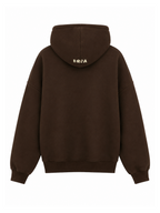 Felpa Berna Marrone con cappuccio modello cropped 262070 MARRONE BERNA 