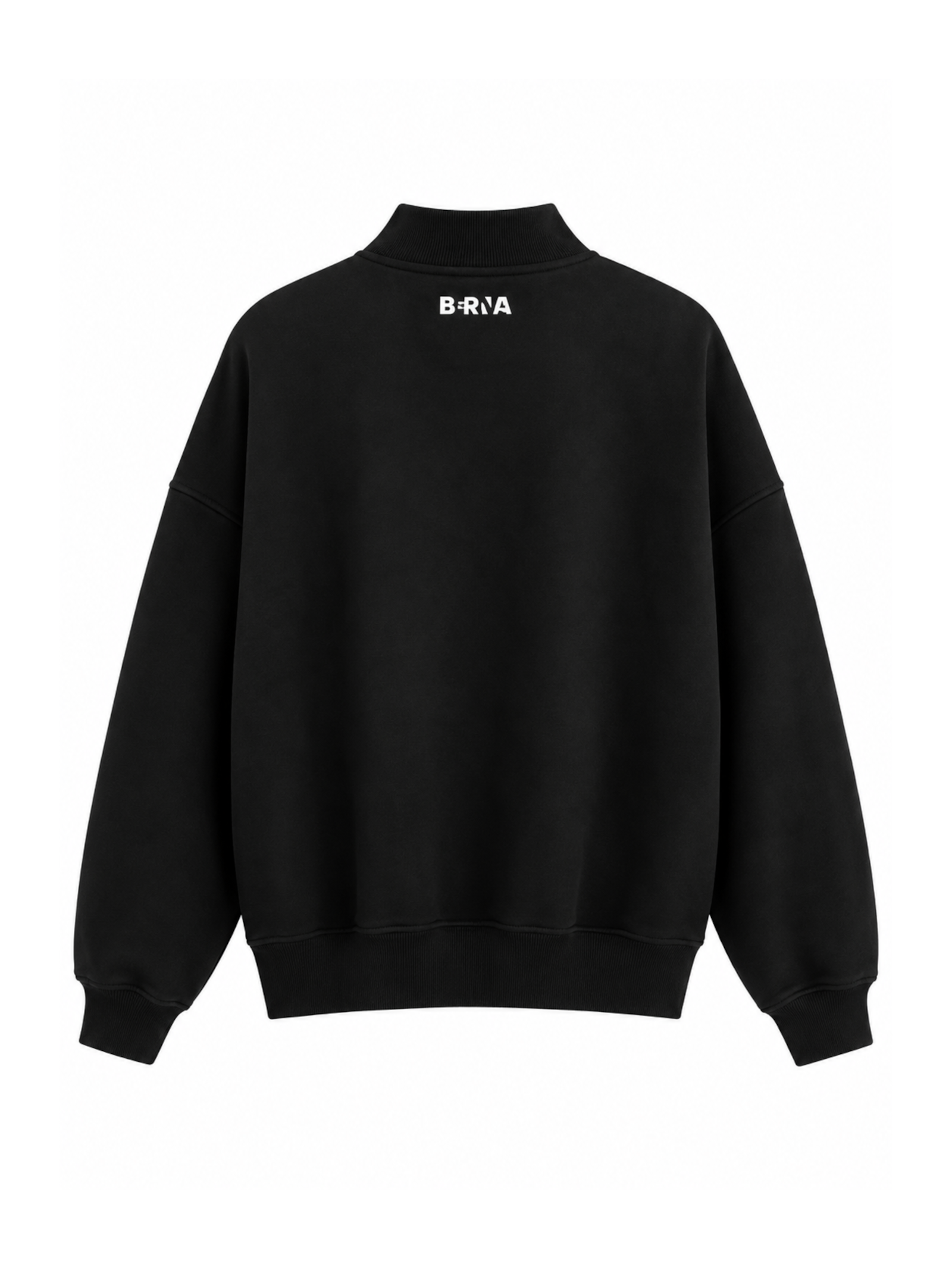 Felpa lupetto Berna Nero cropped 262073 NERO BERNA 