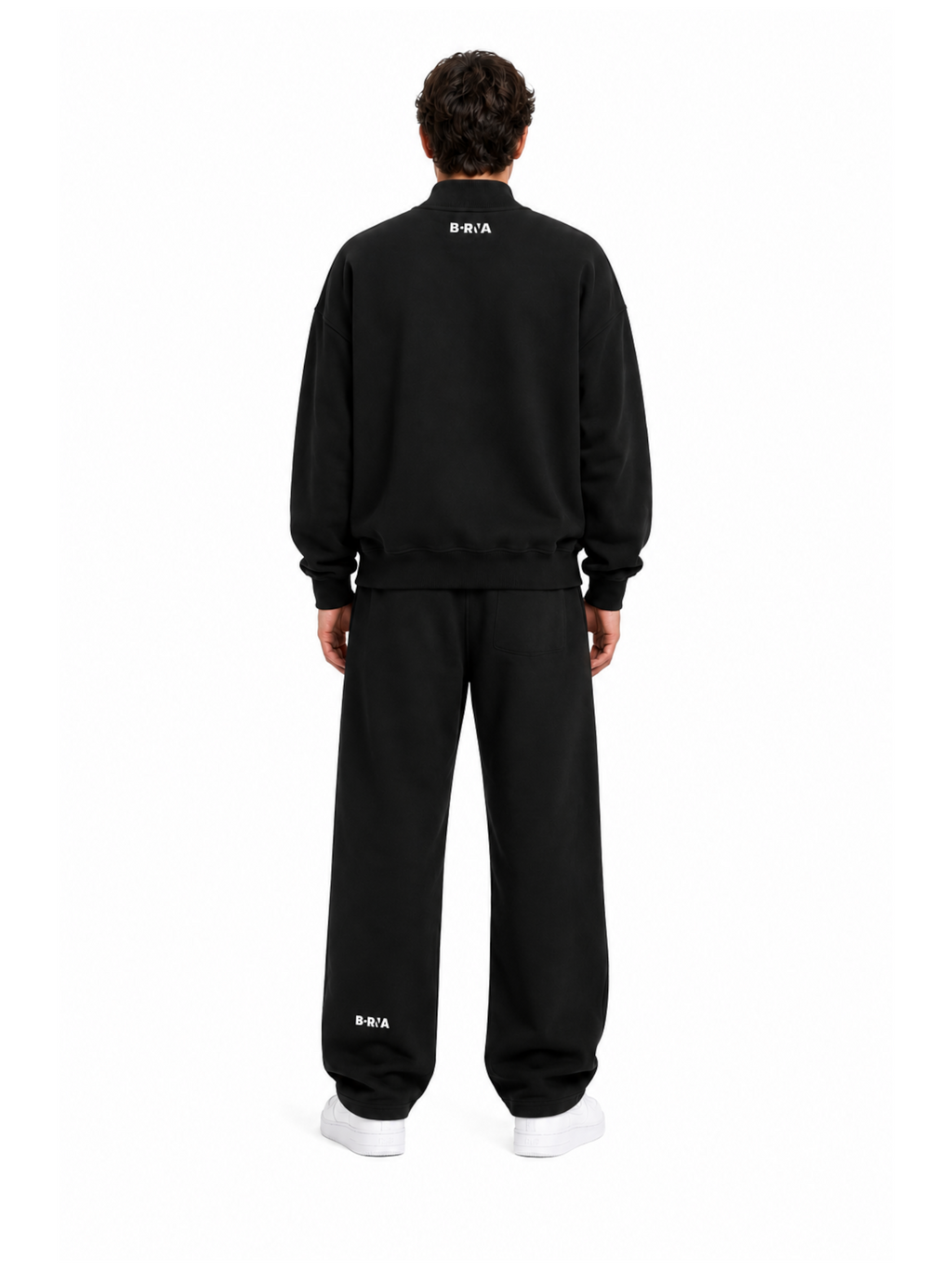 Pantalone Nero felpa Berna palazzo 262075 NERO BERNA 