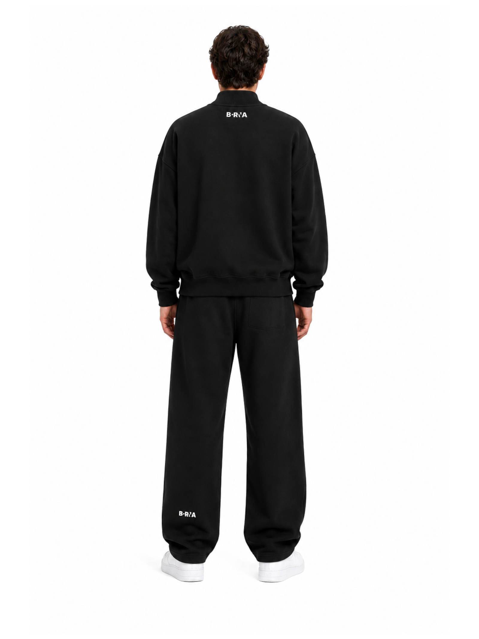 Pantalone Nero felpa Berna palazzo 262075 NERO BERNA 