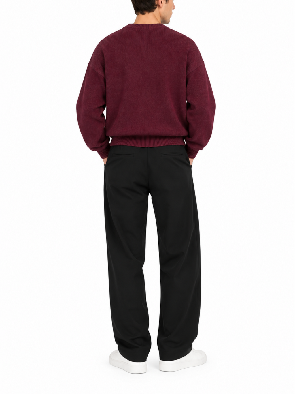 Maglia Berna Vino girocollo cropped 262281 VINO BERNA 