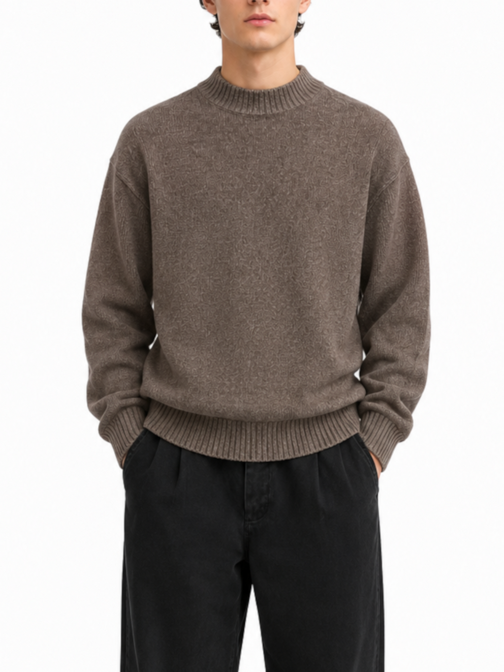 Maglia Block Eleven Tortora melange 01GENTILE TORTORA BLOCK ELEVEN 