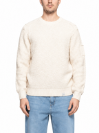 Maglia Block Eleven Ecru taschino sulla manica 01ROSSI ECRU BLOCK ELEVEN 